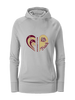 King's Fork Bulldogs Heart Track Women's Hoodie