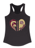 King's Fork Bulldogs Heart Track Women's Tank Top