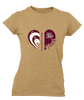 King's Fork Bulldogs Heart Track Women's Premium SS T-Shirt