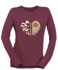 King's Fork Bulldogs Heart Cheer Women's LS T-Shirt
