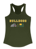 Whitefish Bulldogs Team Colors Flag Women's Tank Top