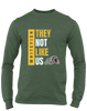 Whitefish Bulldogs They Not Like Us #1 Men's Premium LS T-Shirt