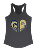 Decatur Bulldogs Heart Track Women's Tank Top