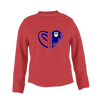 Richmond Bulldogs Heart Football Women's Sweatshirt