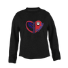 Richmond Bulldogs Heart Football Women's Sweatshirt