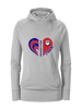 Richmond Bulldogs Heart Track Women's Hoodie