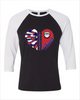 Richmond Bulldogs Heart Cheer Women's Baseball T-Shirt