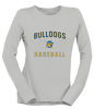 Kingman Bulldogs Baseball #1 Women's Premium LS T-Shirt