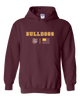 St. Cloud Bulldogs Team Colors Flag Men's Hoodie