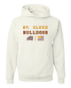 St. Cloud Bulldogs Mascot Spirit Flag Men's Premium Hoodie