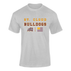 St. Cloud Bulldogs Mascot Spirit Flag Men's SS T-Shirt