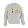 Queen Creek Bulldogs Heart Baseball Women's Sweatshirt