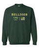 Whitefish Bulldogs Camo Flag Men's Sweatshirt