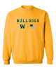 Whitefish Bulldogs Team Colors Flag Men's Sweatshirt