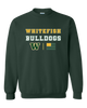 Whitefish Bulldogs Spirit Flag Men's Sweatshirt
