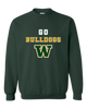 Whitefish Bulldogs Go Team Men's Sweatshirt