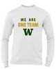 Whitefish Bulldogs We Are One Team Men's Premium LS T-Shirt