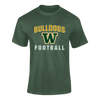 Whitefish Bulldogs Football #1 Men's SS T-Shirt