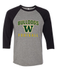 Whitefish Bulldogs Football #1 Men's Baseball T-Shirt