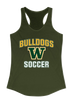 Whitefish Bulldogs Soccer #1 Women's Tank Top