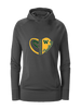 Whitefish Bulldogs Heart Football Women's Hoodie