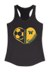 Whitefish Bulldogs Heart Soccer Women's Tank Top