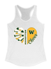 Whitefish Bulldogs Heart Cheer Women's Tank Top