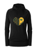 Whitefish Bulldogs Heart Band Women's Hoodie