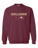 King's Fork Bulldogs KF Team Colors Flag Men's Sweatshirt