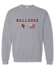 King's Fork Bulldogs KF Team Colors Flag Men's Sweatshirt
