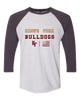 King's Fork Bulldogs KF Spirit Flag Women's Baseball T-Shirt
