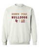 King's Fork Bulldogs KF Spirit Flag Men's Sweatshirt