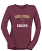 King's Fork Bulldogs KF Soccer #1 Women's LS T-Shirt