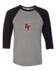 King's Fork Bulldogs KF Football #3 Women's Baseball T-Shirt