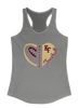 King's Fork Bulldogs KF Heart Football Women's Tank Top