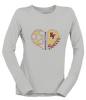 King's Fork Bulldogs KF Heart Soccer Women's Premium LS T-Shirt