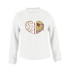 King's Fork Bulldogs KF Heart Volleyball Women's Sweatshirt