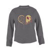 King's Fork Bulldogs KF Heart Volleyball Women's Sweatshirt