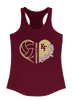 King's Fork Bulldogs KF Heart Volleyball Women's Tank Top