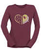 King's Fork Bulldogs KF Heart Volleyball Women's LS T-Shirt