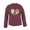King's Fork Bulldogs KF Heart Track Women's Sweatshirt