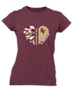 King's Fork Bulldogs KF Heart Cheer Women's Premium SS T-Shirt