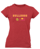 Hancock Bulldogs Team Colors Flag Women's Premium SS T-Shirt