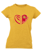 Hancock Bulldogs Heart Football Women's SS T-Shirt
