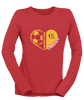 Hancock Bulldogs Heart Soccer Women's Premium LS T-Shirt