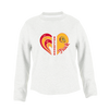 Hancock Bulldogs Heart Track Women's Sweatshirt
