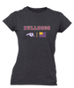 Wauconda Bulldogs Team Colors Flag Women's Premium SS T-Shirt