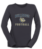 C.D. Hylton Bulldogs Football #1 Women's Premium LS T-Shirt