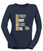 C.D. Hylton Bulldogs They Not Like Us #1 Women's Premium LS T-Shirt