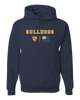 Alhambra Bulldogs Team Colors Flag Men's Premium Hoodie